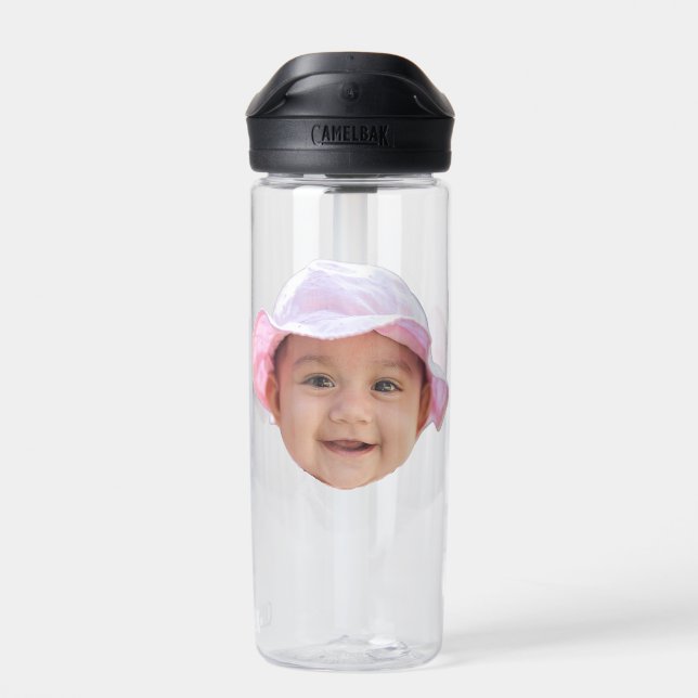 Bouteille D'eau Custom Baby Photo, Baby Photo Face (Arrière)