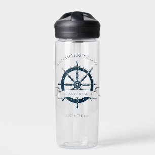 Bouteille D'eau Custom Cruise Ship Nautical Wheel Keepsake