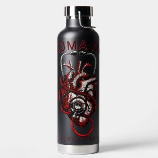 Bouteille D'eau Custom Trauma Nurse Mom Anatomical Heart 