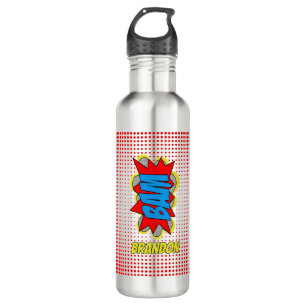 Bouteille D'eau Custom Vintage Comic Book Pop Art Style BAM!