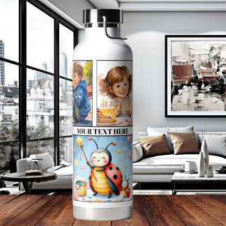 Bouteille D'eau Cute aquarelle Enfants Enseignant ou maman