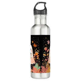 Bouteille D'eau Cute Autumn Ghost with Pumpkin Coffee – Cozy Fall 