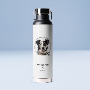 Bouteille D'eau Cute Best Dog Mom Photo Heart