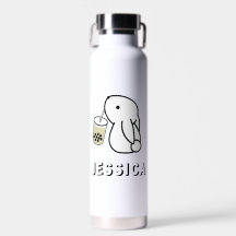 Cute Bunny Boire Boba Ajouter Votre Nom