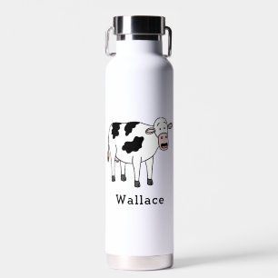 Bouteille D'eau Cute Cow Personnalisé Nom Personnalisé Retour À L'