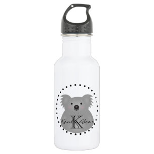 Bouteille D'eau Cute Cuddly Australia Baby Koala Bear Monogramme