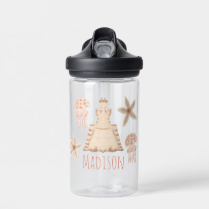 Bouteille D'eau Cute Girls Sandcastle Ocean Kids School