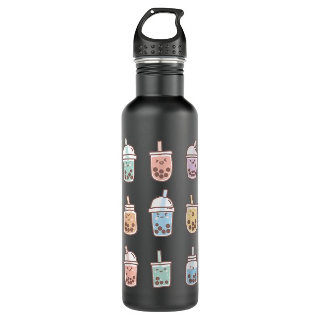 Bouteille D'eau Cute Kawaii Boba Anime Buble Tea Pastel (Devant)
