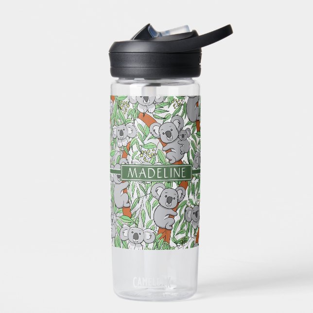 Bouteille D'eau Cute Koala Motif personnalisé (Gauche)