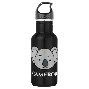 Bouteille D'eau Cute Koala Personnalisé Nom Personnalisé Retour À