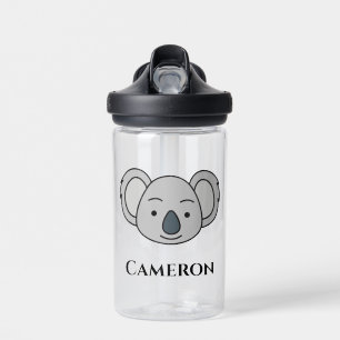 Bouteille D'eau Cute Koala Personnalisé Nom Personnalisé Retour À