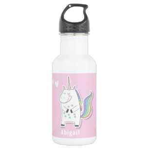 Bouteille D'eau Cute Personnalisé Enfants Unicorn