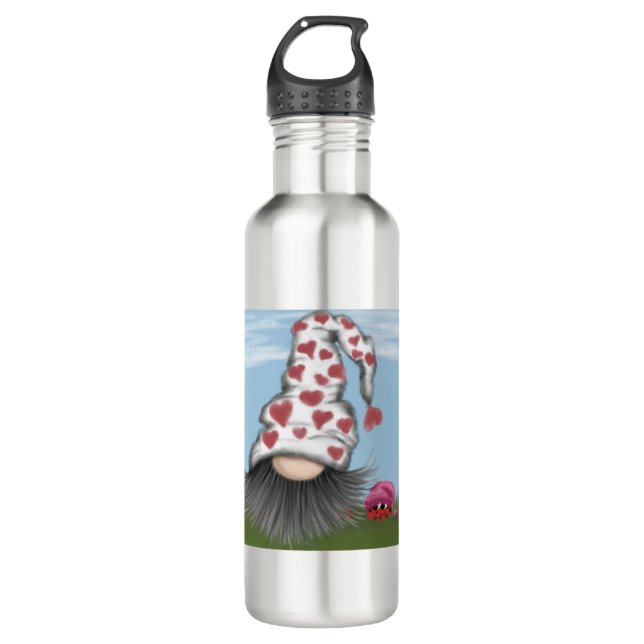 Bouteille D'eau Cute Valentine Gnome (Devant)