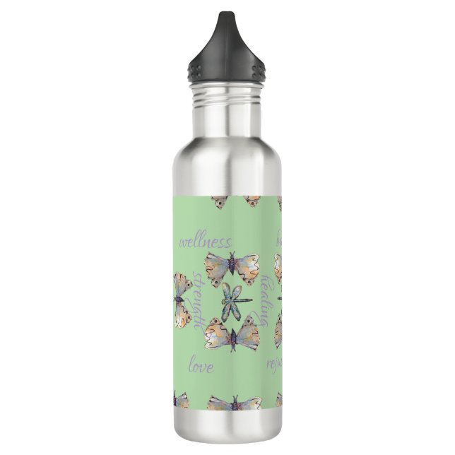 Bouteille D'eau Cute Whimsical Dragonfly Butterfly Maureen Girard (Gauche)