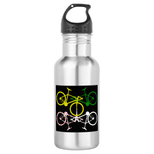 Bouteille D'eau Cyclisme Jaune Vert Blanc Polka-Dot Jerseys