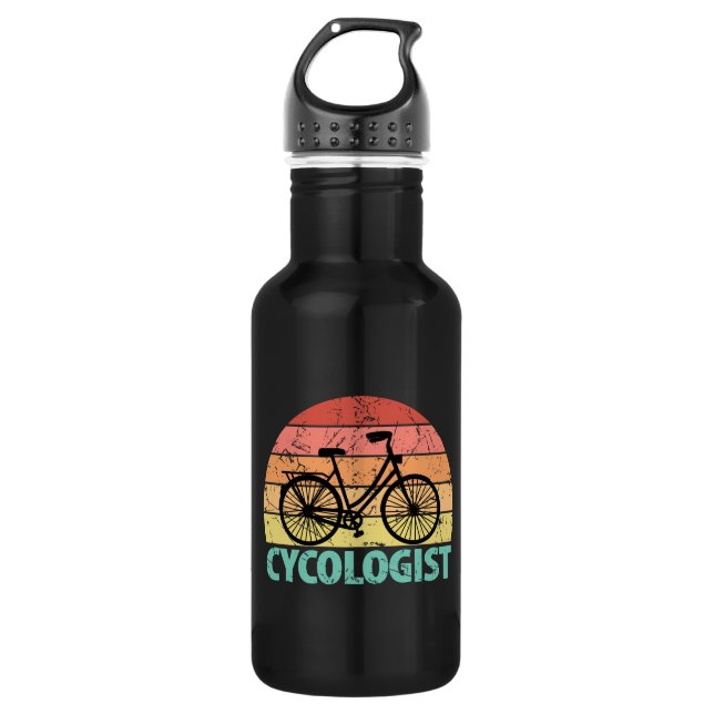 Bouteille D'eau Cycologiste Funny Cycling (Devant)