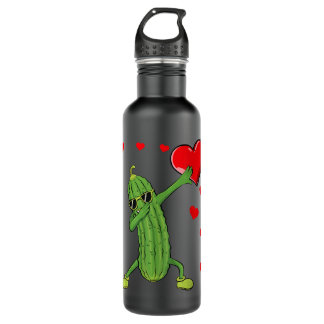 Bouteille D'eau Dabbing Picket Dancing Cucumber Lover Funny Valent