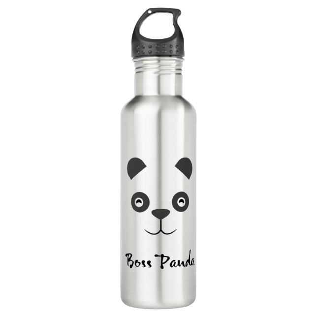 Bouteille d'eau d'acier inoxydable de panda de (Devant)