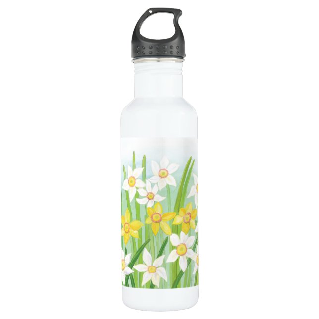 Bouteille D'eau Daffodiques de printemps (Devant)