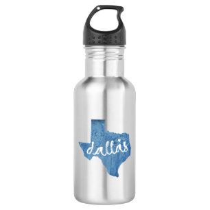 Bouteille D'eau Dallas, Texas Wood Grain