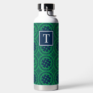 Bouteille D'eau Damassé de Pickleball Prépa - Dink Navy et Vert