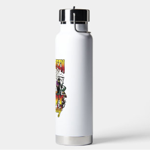 Bouteille D'eau Dame de chat effrayante Halloween Faucheuse Lune M