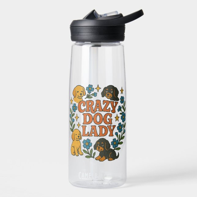 Bouteille D'eau Dame de chien fou (Gauche)