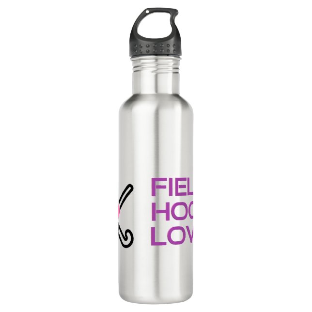 Bouteille d'eau d'amour d'hockey de champ (Devant)