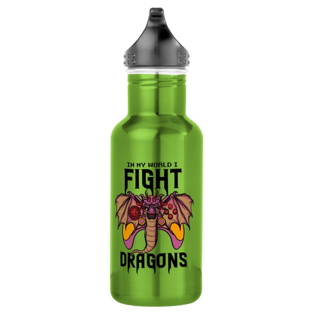 Bouteille D'eau Dans Mon Monde, Je Lutte Contre Les Dragons (Droite)