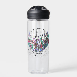 Bouteille d'eau d'art Fleur sauvage costumable