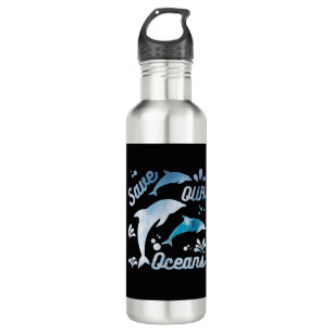 Bouteille D'eau Dauphins / Sauvez nos océans
