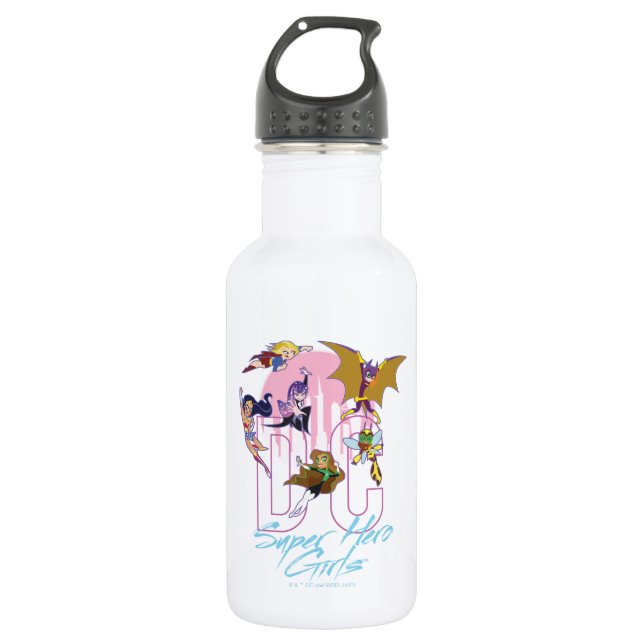 Bouteille D'eau DC Super Hero Girls Skyline (Devant)