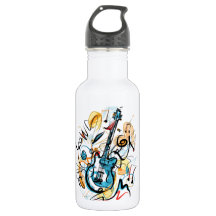 Bouteille d'eau de basculage de guitare