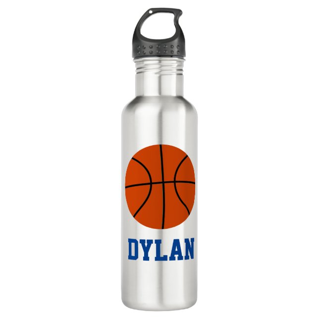 Bouteille d'eau de basket-ball personnalisée (Devant)