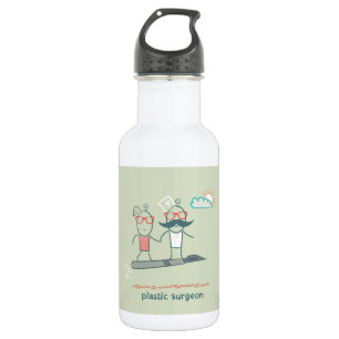 Bouteille d'eau de chirurgien plasticien