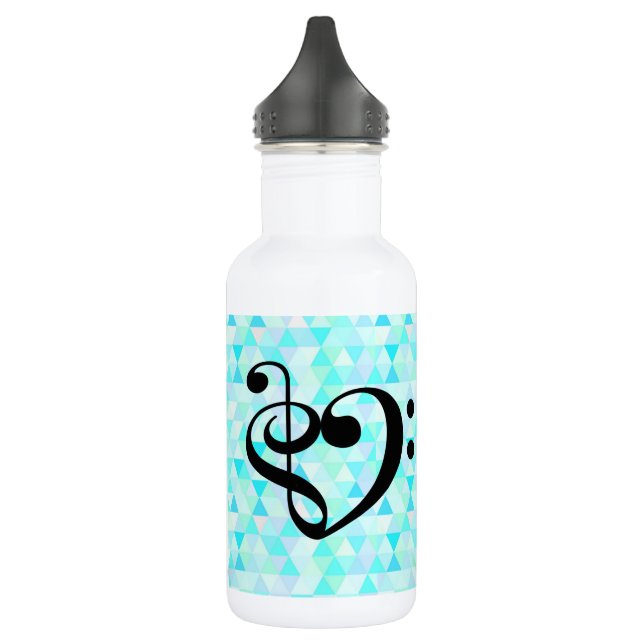 Bouteille d'eau de coeur de musique (Gauche)