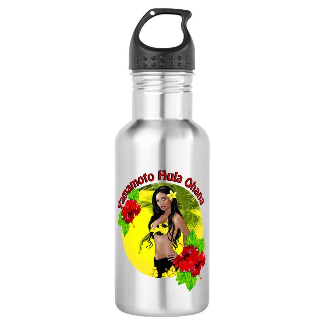 Bouteille d'eau de coutume d'Ohana de danse (Devant)