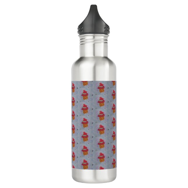 Bouteille d'eau de Cupcakes rose (Gauche)