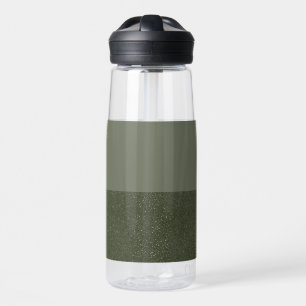 Bouteille d'eau de dégradé vert mousse personnalis