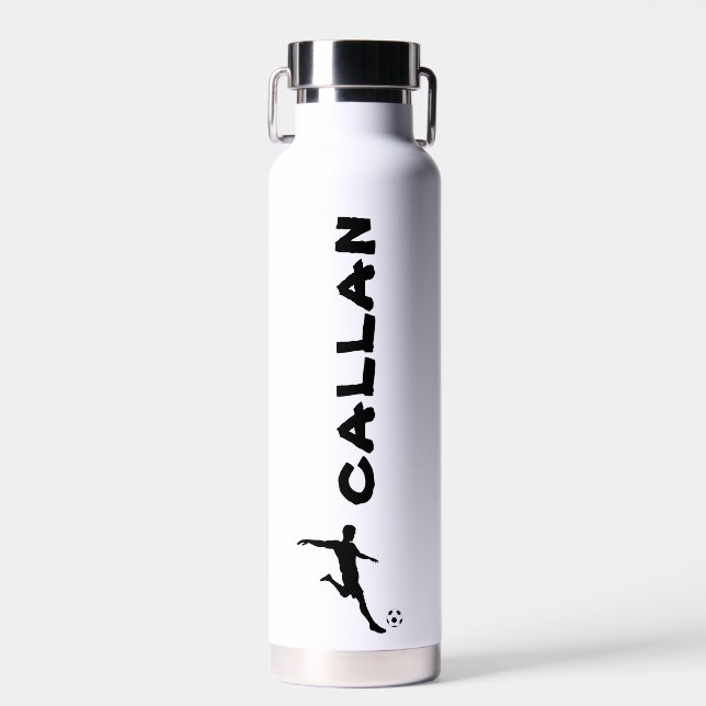 Bouteille d'eau de football en acier inoxydable (2 (Avant)