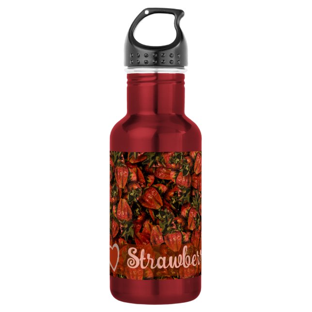 Bouteille d'eau de fraises (Devant)
