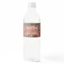 Bouteille d'eau de fraises Étiquettes