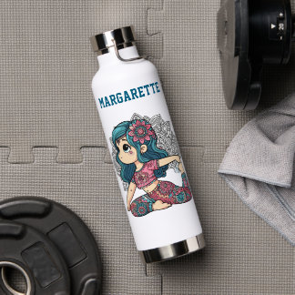 bouteille d'eau de gym pour fille de yoga mignonne