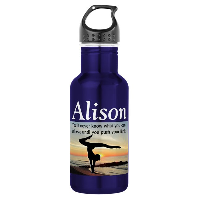 BOUTEILLE D'EAU DE GYMNAST PERSONNALISÉE (Devant)