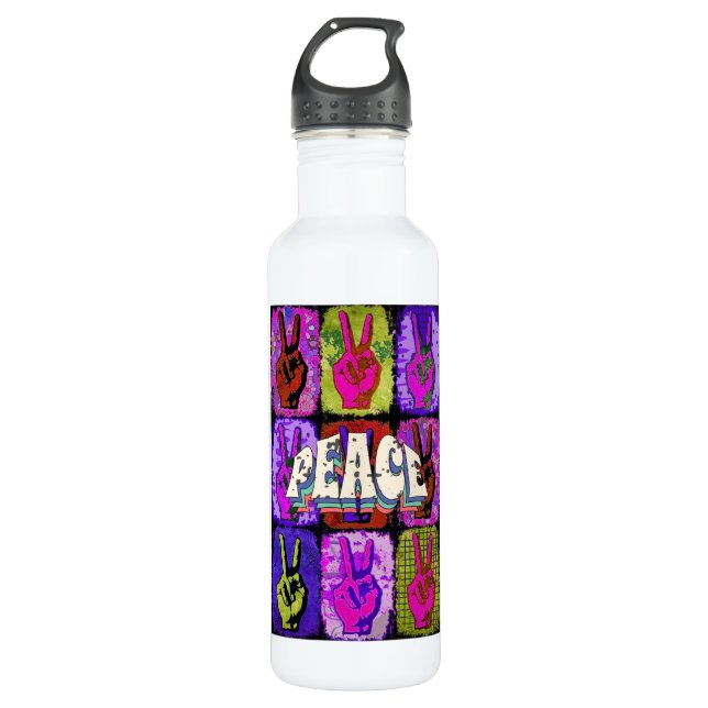 Bouteille d'eau de la paix (Devant)