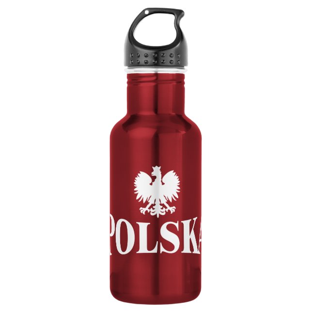 Bouteille d'eau de l'aigle Polska (Devant)
