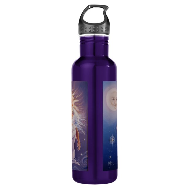 Bouteille d'eau de l'Imaginaire d'amour céleste (Devant)