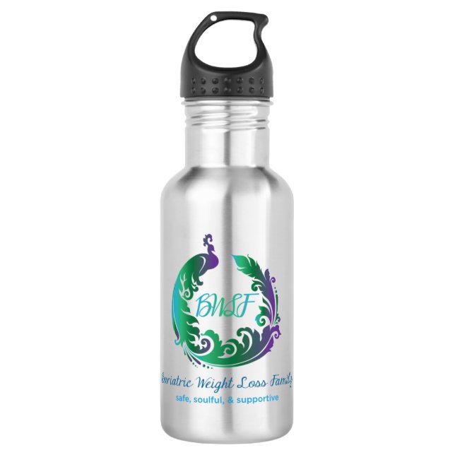 Bouteille d'eau de logo de famille de BWL pleine (Devant)