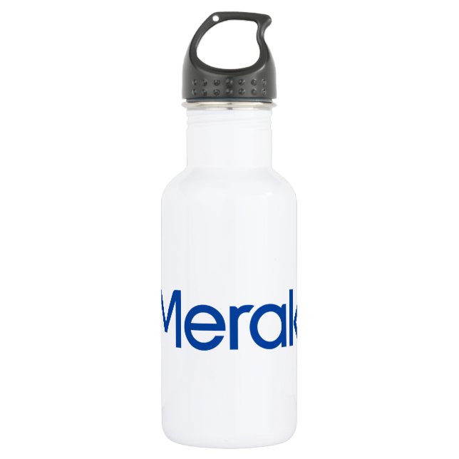 Bouteille d'eau de logo de Merakey (18 onces) (Devant)
