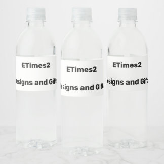 Bouteille d'eau de marque / étiquettes